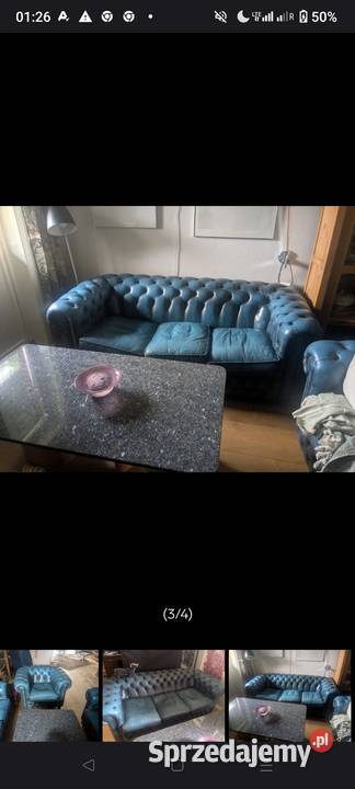 Chesterfield angielski Meble do salonu