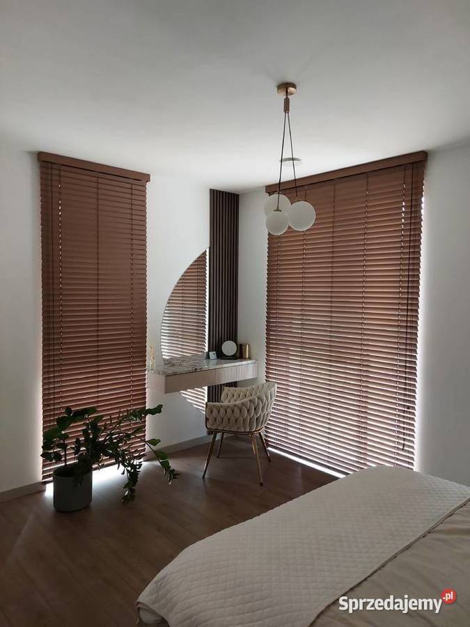 Żaluzje drewniane 50 mm na wymiar pomiar i mazowieckie Warszawa