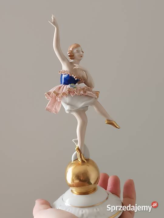 Figurka tancerki porcelana Dresden Porcelana i szkło Gorlice