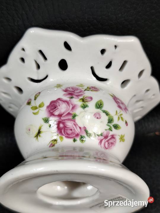 Porcelanowy Świecznik Vintage Na Tealighty Świeczniki