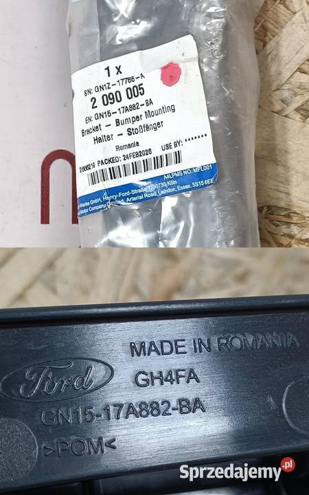 FORD ECOSPORT 17 UCHWYT NAROŻNIKA ZDERZAKA LEWY