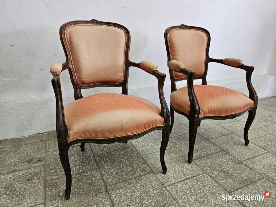 Dwa foteliki ludwikowskie Nowy Sącz