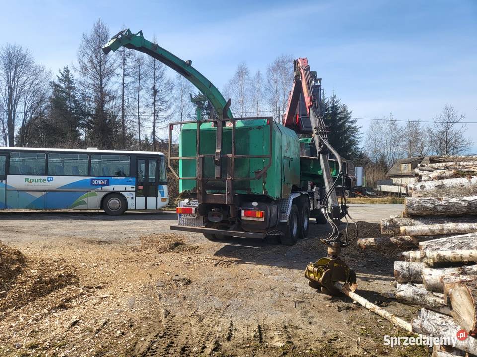 MercedesBenz Actros 3340 z Rębakiem Jenz Hem 560 Jordanów