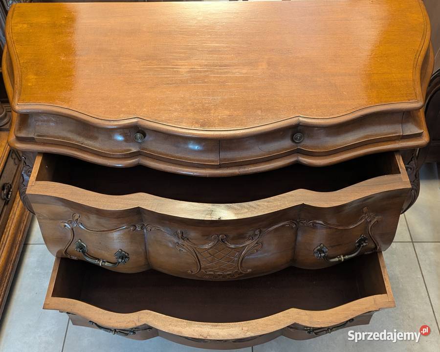piękna włoska komoda neobarokowa orzech sklep Dąbrowa Górnicza