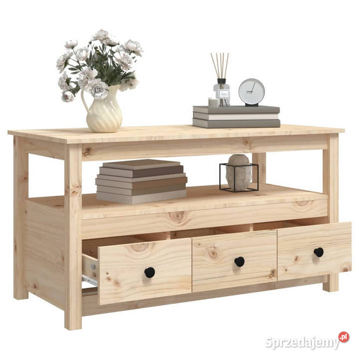 Stolik kawowy 102x49x55 lite drewno sosnowe Warszawa