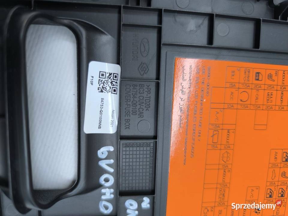 OSŁONA BEZPIECZNIKÓW HYUNDAI BAYON 84754Q0100 osobowe Skrzynki bezpieczników wielkopolskie