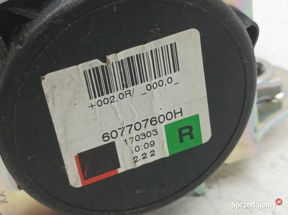 PAS BEZPIECZEŃSTWA PRAWY PRZÓD PASAŻERA Opel