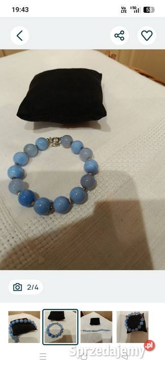 Bransoletka z agatem blue Koszalin