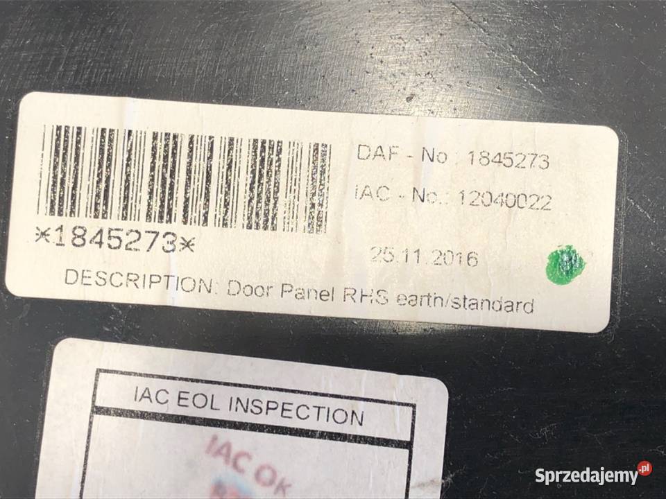 BOCZEK DRZWI PRAWY PRZÓD DAF XF Ciągnik siodłowy sprzedam