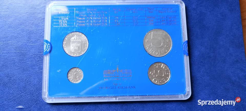 Stare monety 1988 set Dania stan menniczy Lesko