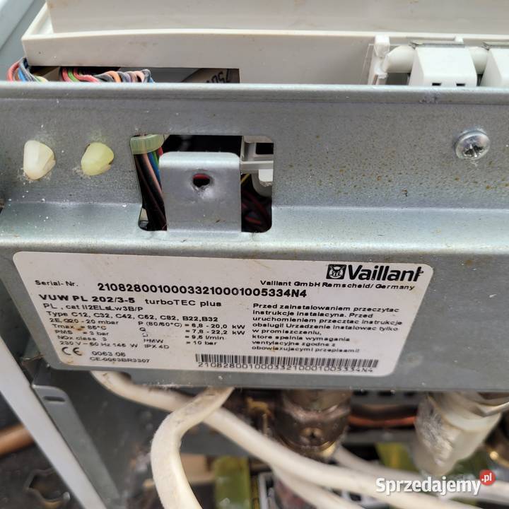 Vaillant TurboTec Plus 20235 dwufunkcyjny części mazowieckie Piaseczno