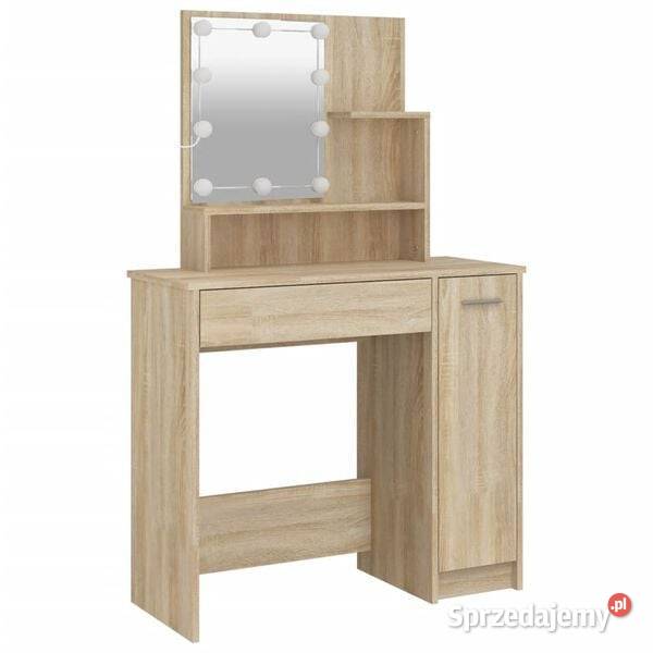 vidaXL Toaletka z oświetleniem LED dąb Warszawa