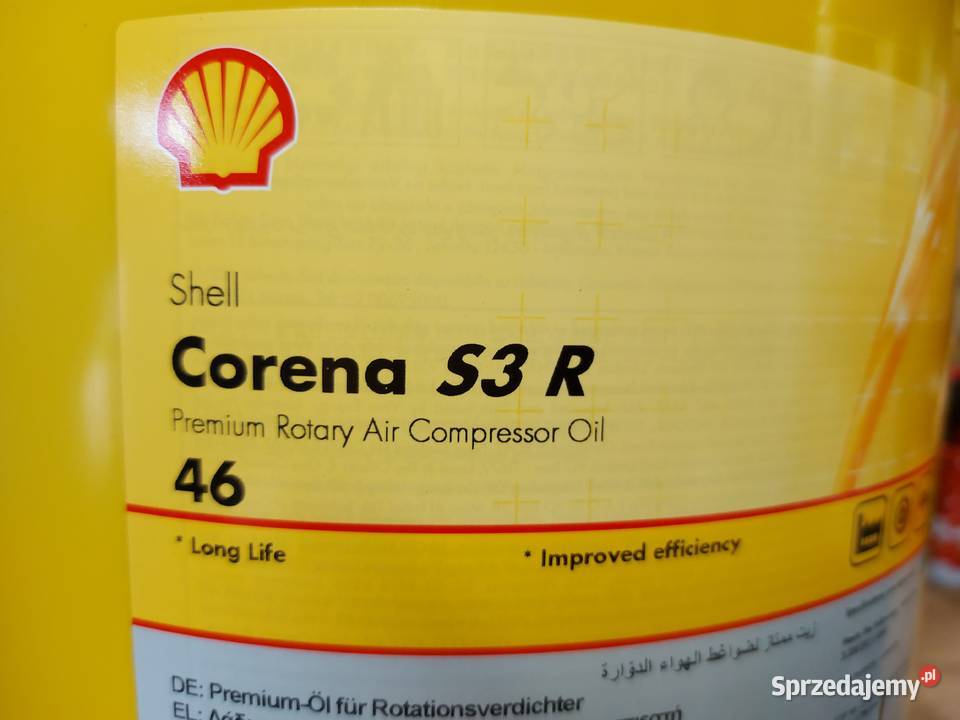 Olej sprężarkowy Shell Corena S3 R46 sprężarki Łuków