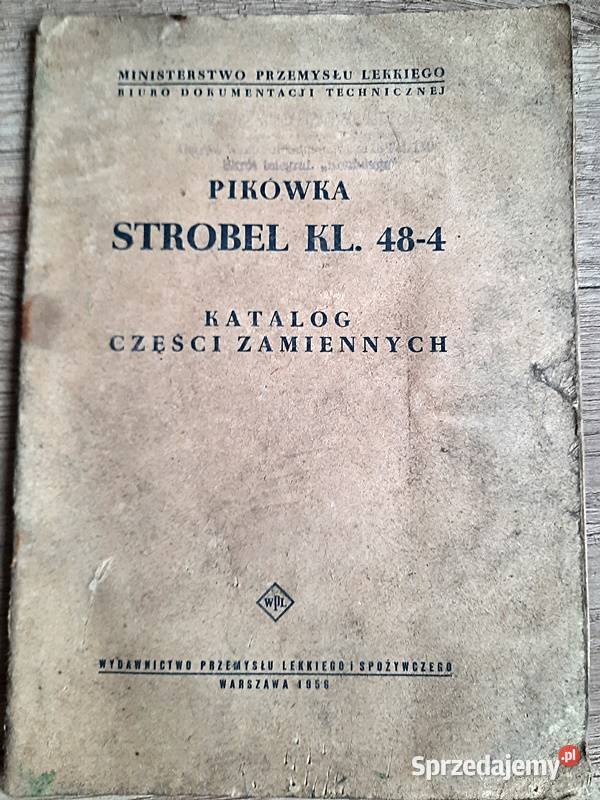 Katalog części zamiennych pikówka Strobel Kl 484 Ostrów Wielkopolski