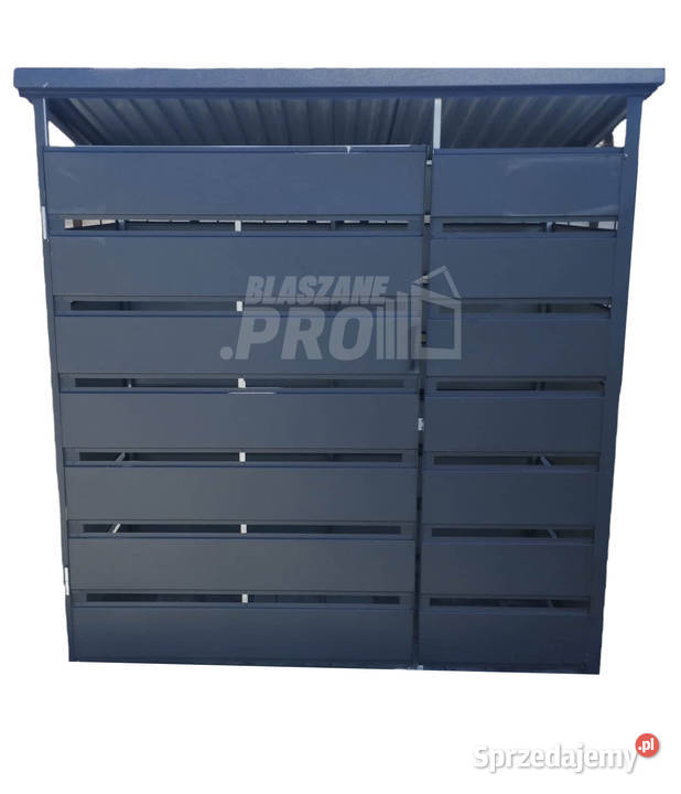 Wiata śmietnikowa spad tył 15x05m Antracyt sprzedam
