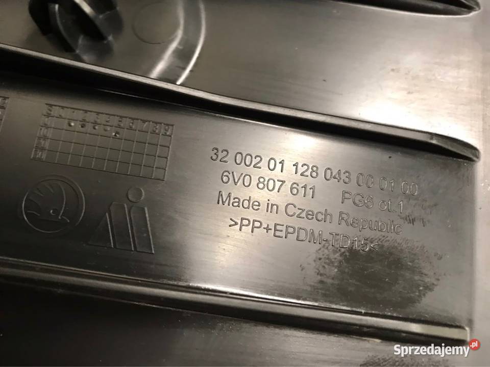 Skoda Fabia III 1417 osłona płyta pod zderzak