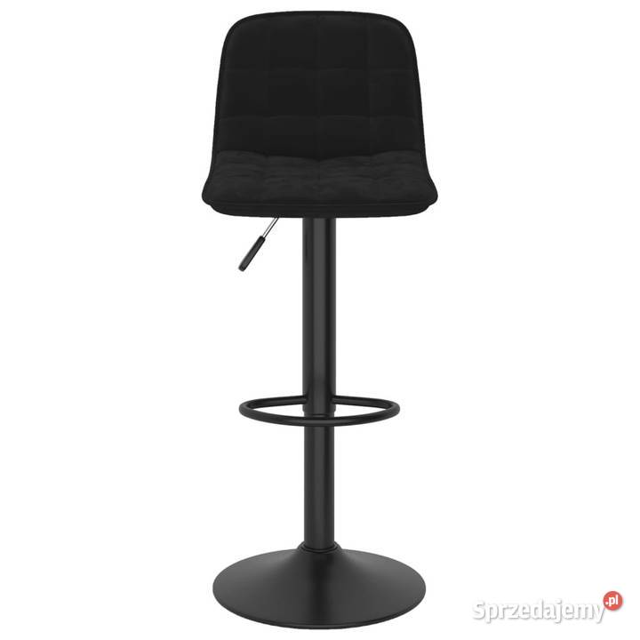 Stołki barowe 2 czarne obite aksamitem WM333988 mazowieckie sprzedam