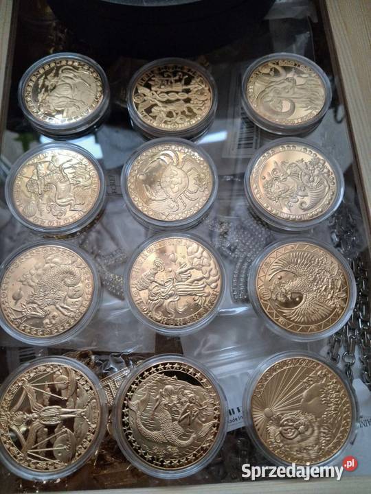 piękne znaki zodiaku repliki bit coin dollar Pozostałe Wałbrzych