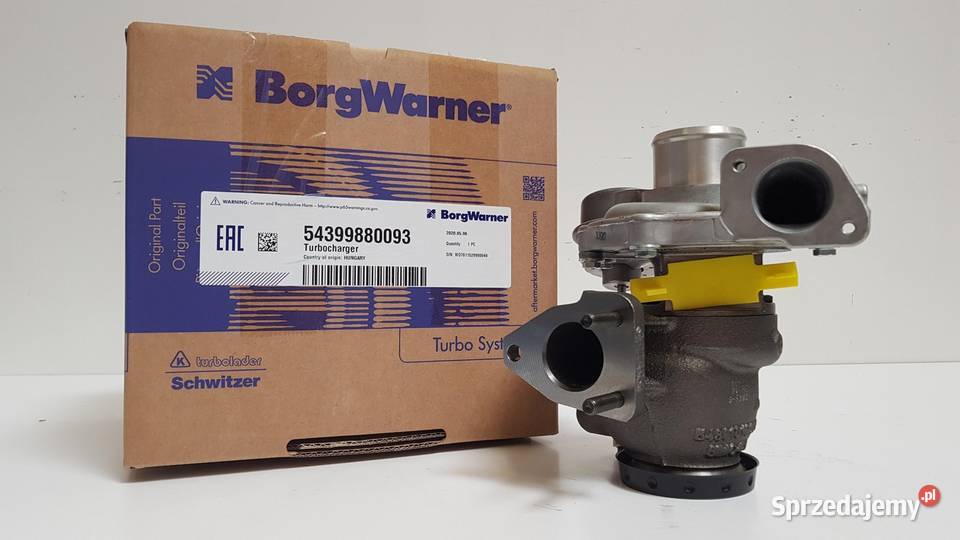 Nowa turbosprężarka BorgWarner KKK 54399880093 mazowieckie Siedlce