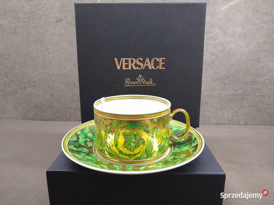 Filiżanka Rosenthal Versace Medusa Garland Green Porcelana i szkło Kalisz sprzedam