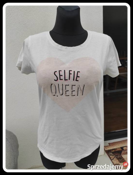 Koszulka tshirt Selfie Quenn rozmiar 40 L HOUSE mazowieckie Płock