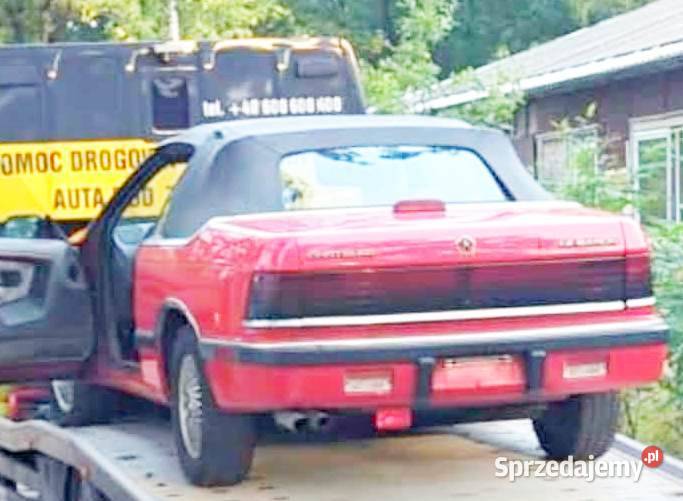 CHRYSLER LEBARON LE BARON CABRIO 8790 OSŁONA Rok produkcji 1990 mazowieckie Radom