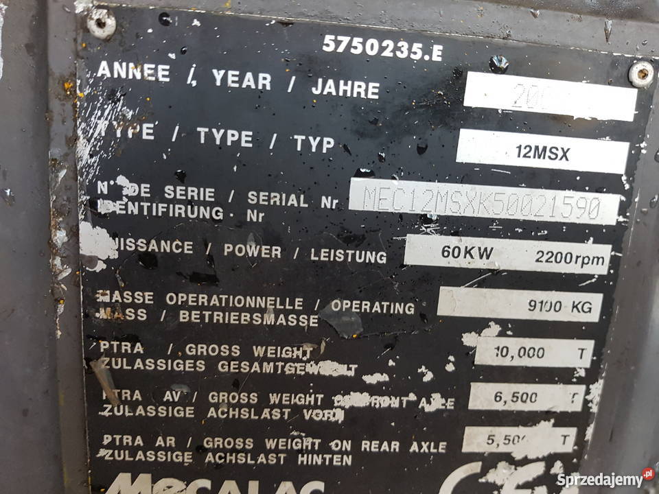 Koparka kołowa Mecalac 12 MSX