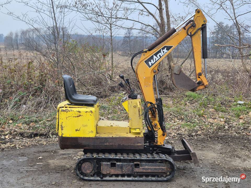 Koparka HANIX N08E Gąsiennice Koparki dolnośląskie Małuszyn