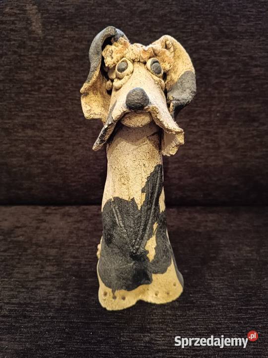 Kolekcjonerska duża figurka psa Fox terrier Szczyrk