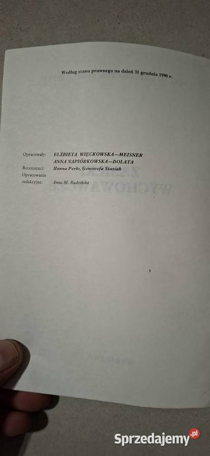 Zasiłki Wychowawcze ZUS 1991 1 wydanie niski Łęczyca