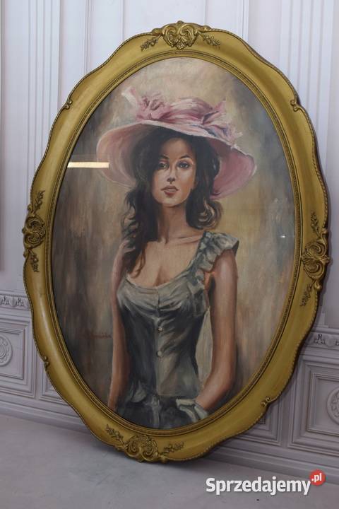 Olga Boznańska Dama Kobieta W Kapeluszu Duży Antyki, Sztuka, Kolekcje Kraków