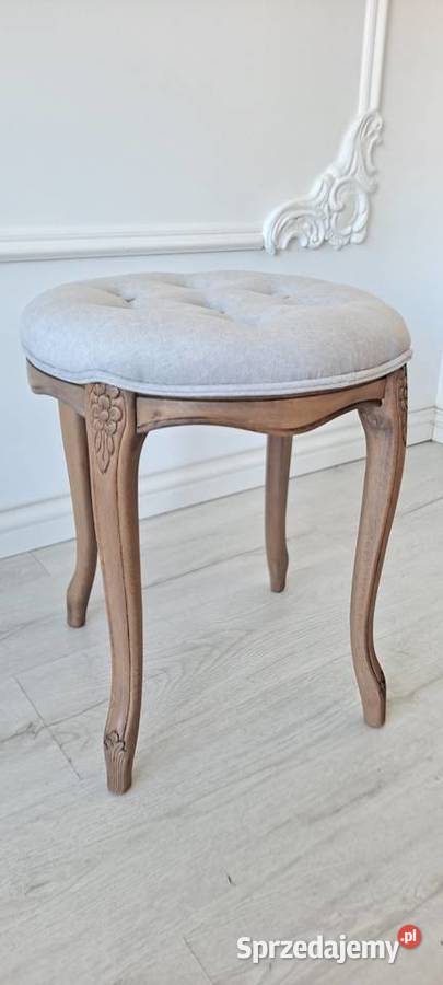 Stylowa pufa podnóżek stołek taboret Ludwik 38cm Meble Szczecin