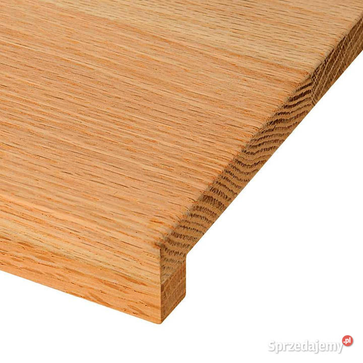 Parapety 2 jasnobrązowy 140x40x2 lite drewno Pozostałe