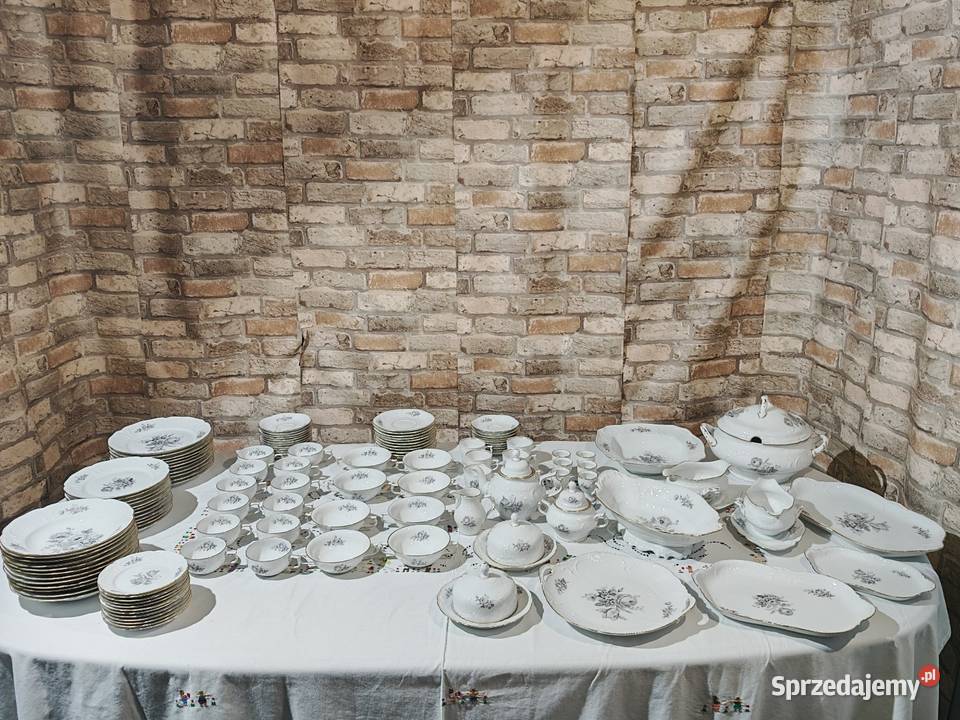 Rosenthal sanssouci Grey rose duży zestaw Sandomierz