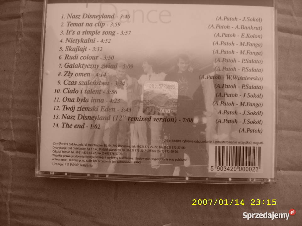 POP CDPAPA DANCEZLOTE PRZEBOJE platyn kol Wołów
