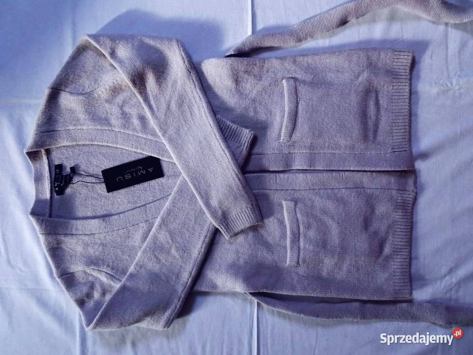 Amisu Ciepły sweter Kardigan Nowy 36 S Nowy Sącz