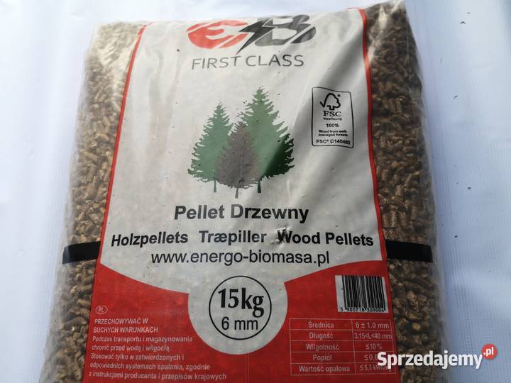 Pellet drzewny EB 6mm A1 first class