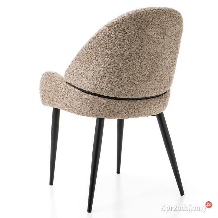 Krzesło Tapicerowane Bergamo Boucle Ciemnobeżowe wielkopolskie Tarchały Małe