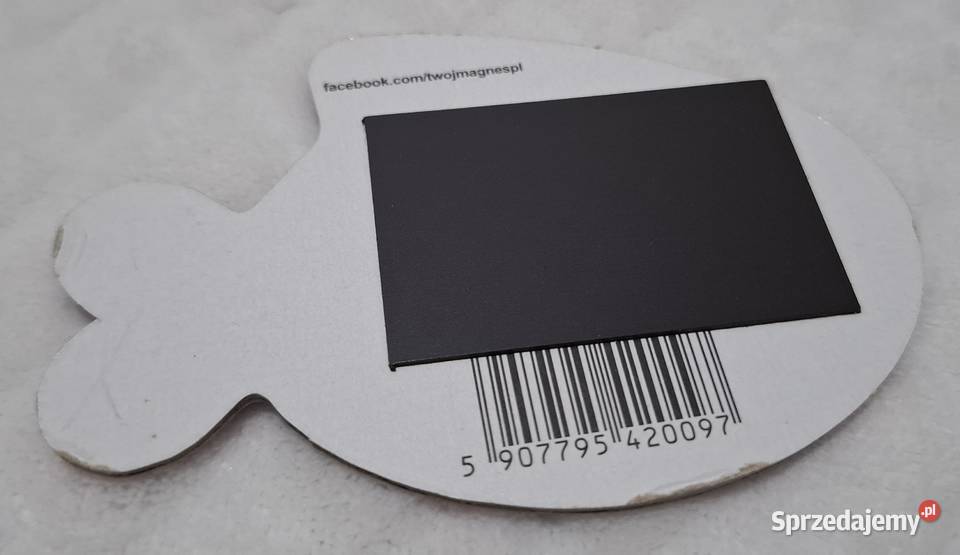 Magnes na lodówkę Darłówko różowa rybka 96x7 śląskie Czeladź