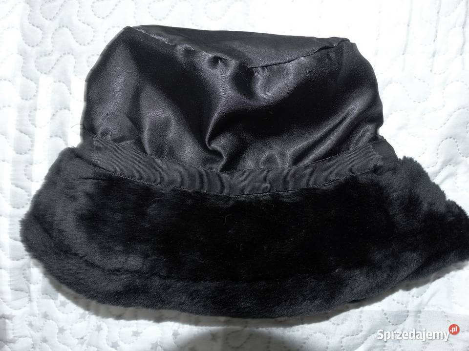 Czapka Kapelusz Bucket Zimowa Futrzana Sztuczne Łomża