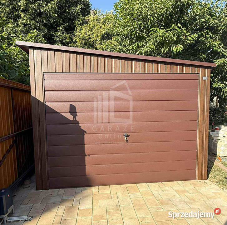 Garaż blaszany 35x8m brama uchylna drzwi 2x okno Kielce