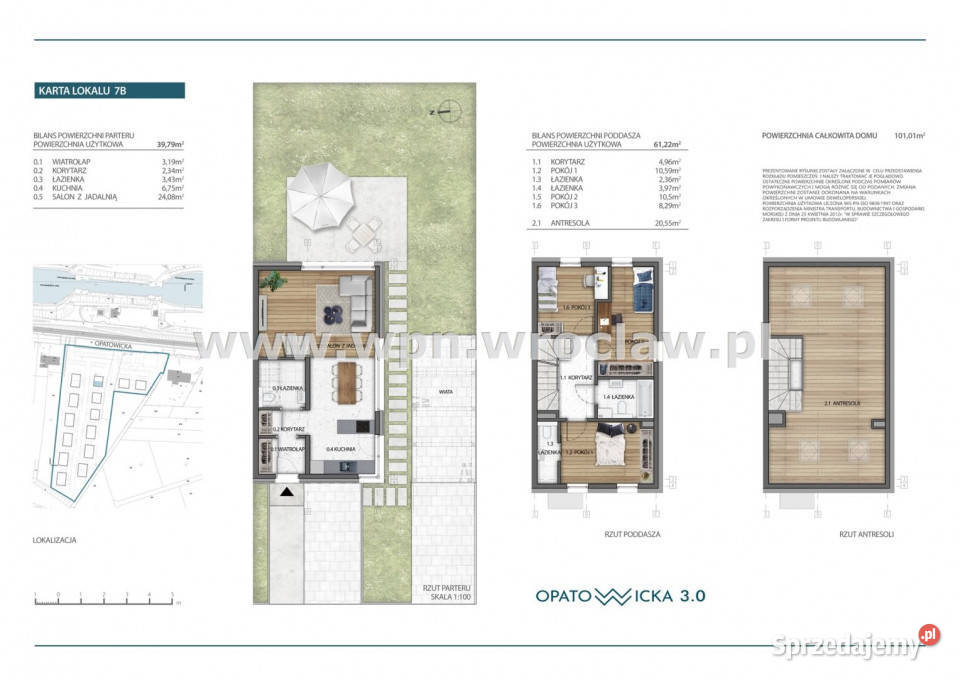 Do sprzedaży dom bliźniak Wrocław 983m2 mieszkalny