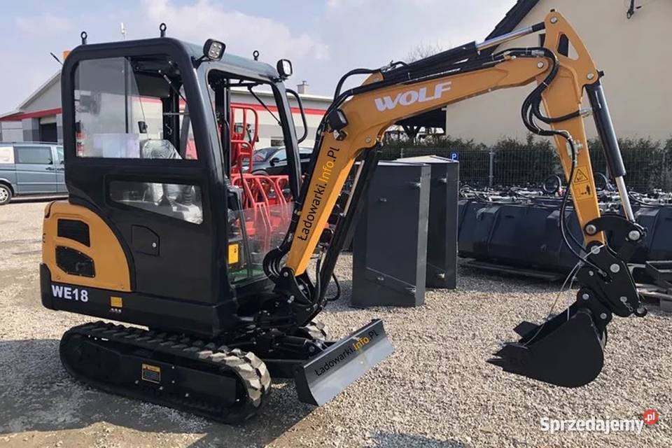 MINIKOPARKA WOLF WE18 Silnik KUBOTA LAIDONG Koparki