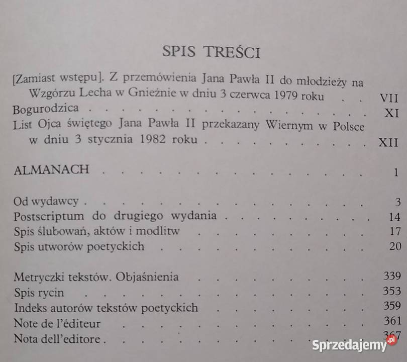 BogarodzicoDziewico Polski Almanach Maryjny pomorskie Gdańsk sprzedam