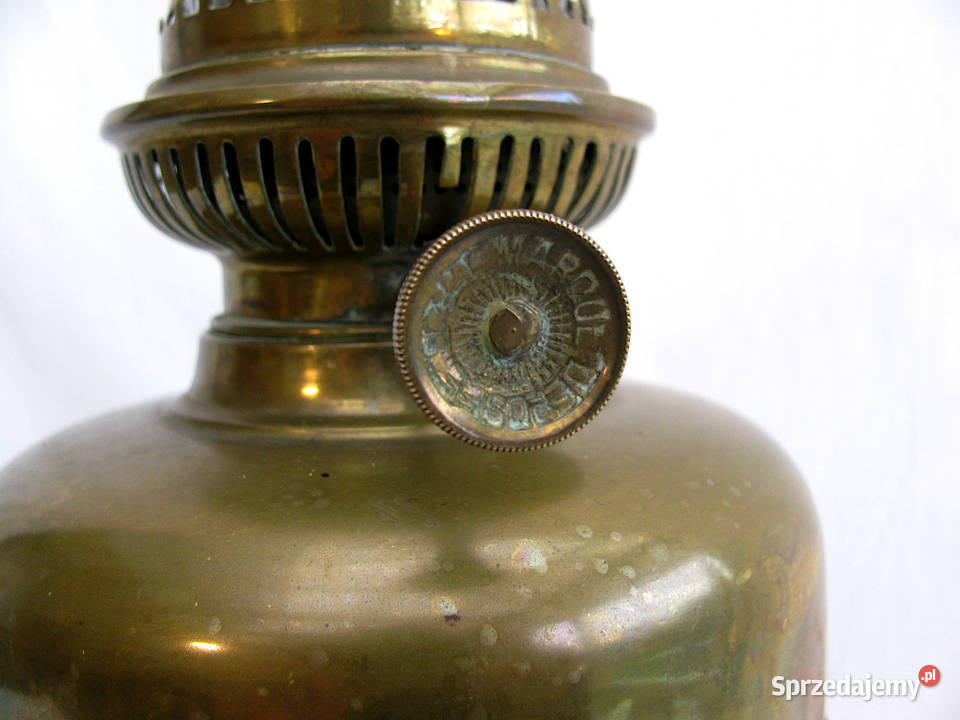 Lampka Lampa naftowa mosiądz Szczecinek