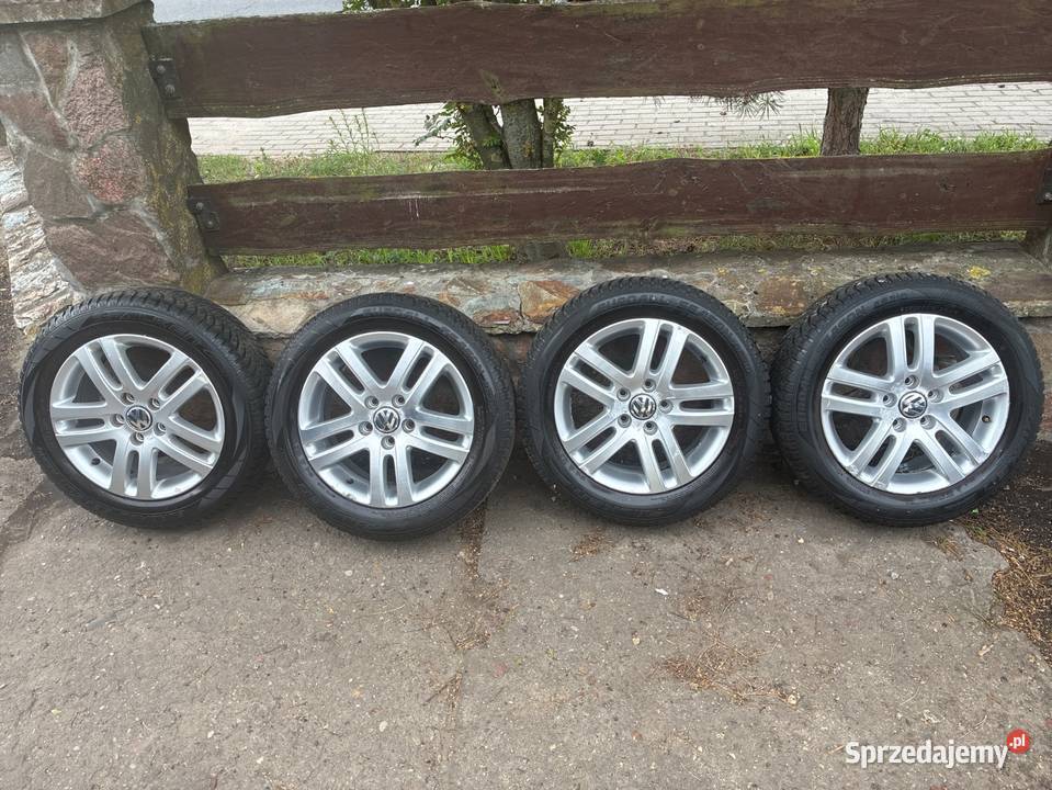 Vw FELGI ALUMINIOWE 20555 R16 KOMPLET ET50 65J Średnica 16" Słowikowo