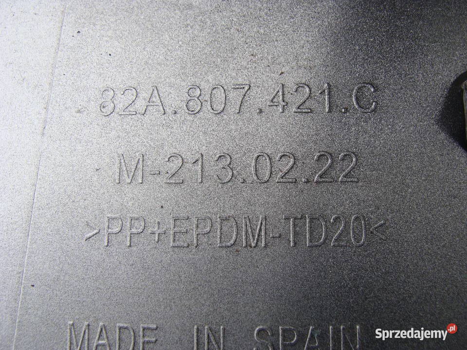 AUDI A1 SPOILER DOKŁADKA ZDERZAKA TYŁ 82A807421C Goleniów
