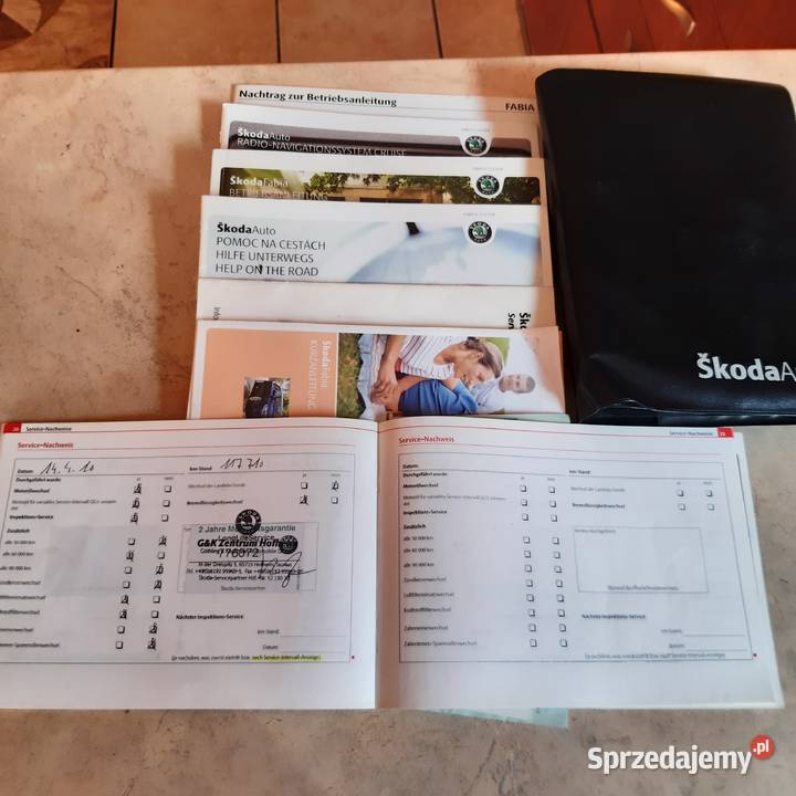 Książki serwisowe Skoda Fabia II 19 TDI kombi pomorskie Starogard Gdański