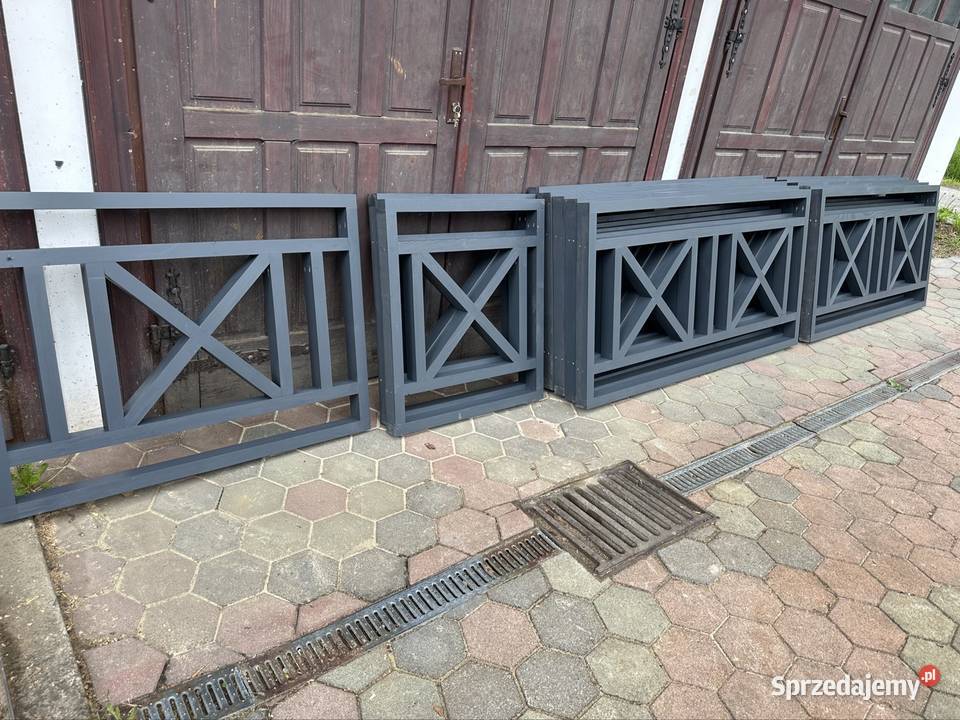 Barierki balkonowe na tarasy do ogródków piwnych małopolskie Skawa