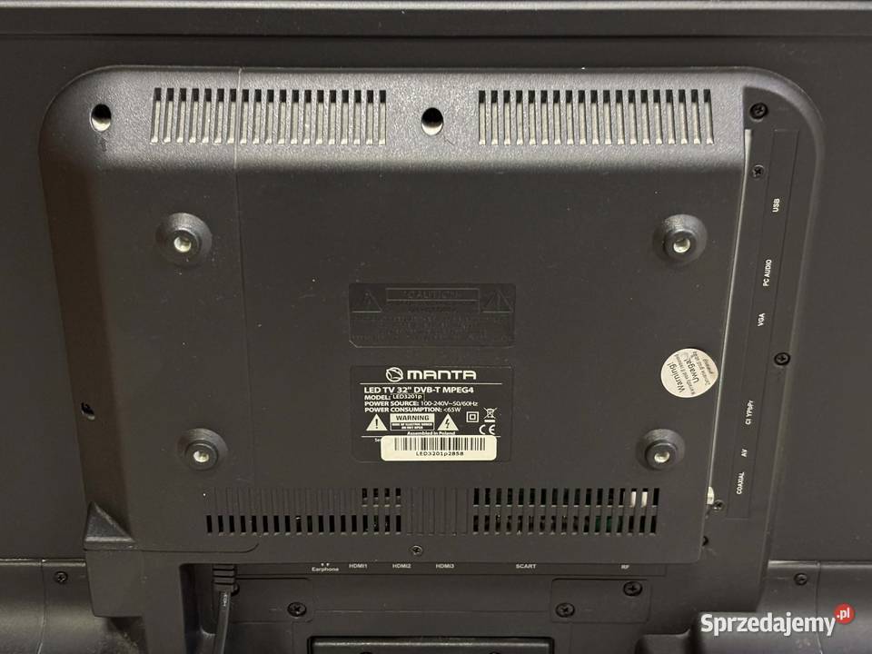 Telewizor Manta LED3201P HD Ready Pilot Elbląg sprzedam